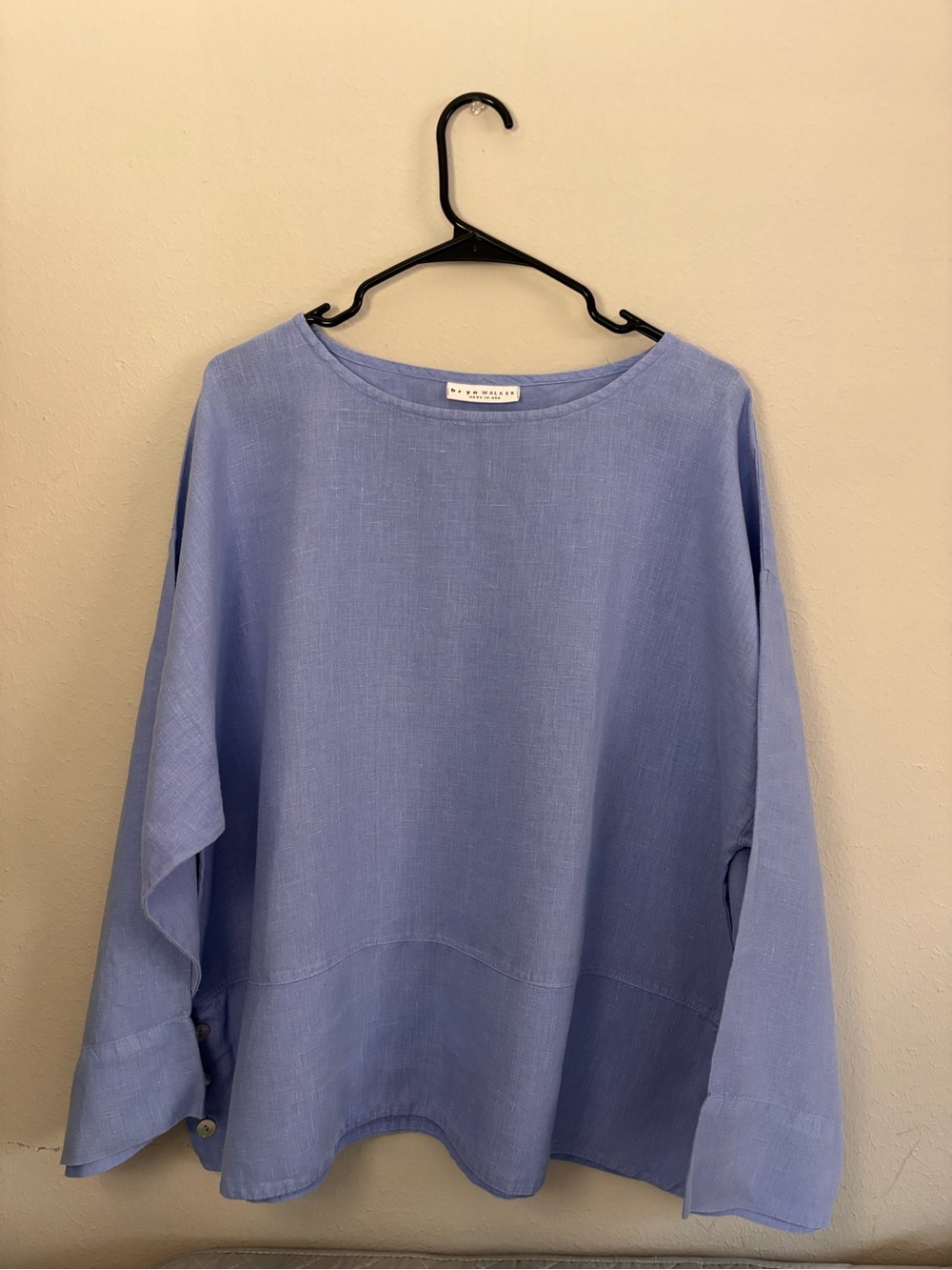 bryn Walker Periwinkle Linen Long Sleeve Top XL - Picture 2 of 9